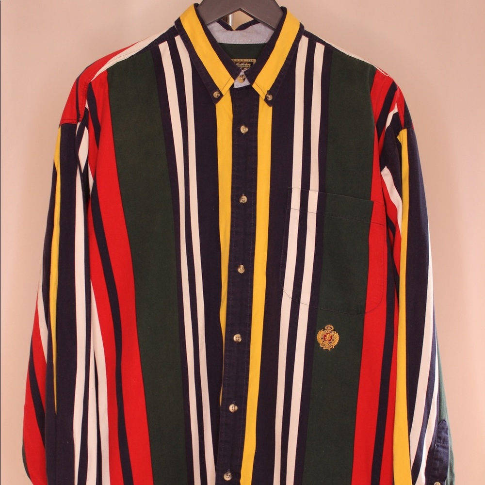 Vintage striped button up